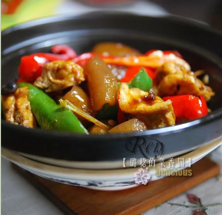 虎皮椒炒肉皮的做法 虎皮椒炒肉皮的做法