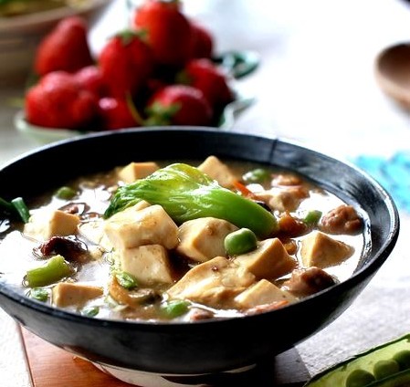 八珍芥菜燒豆腐的做法 八珍芥菜燒豆腐的做法