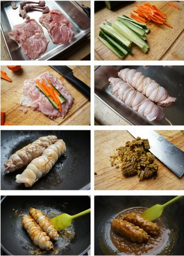 咖喱雞腿卷的做法圖文步驟