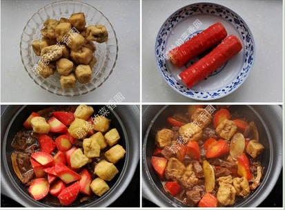 油豆腐泡燒牛肉的做法圖文步驟