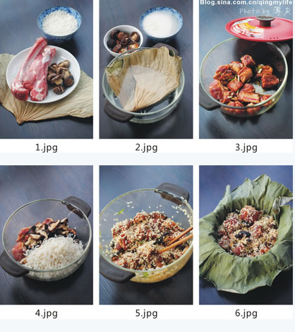 荷香糯米蒸排骨的做法圖文步驟