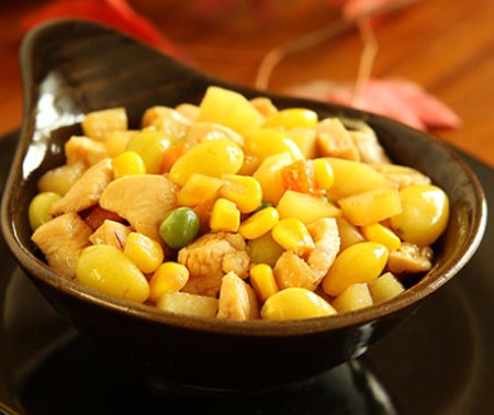 銀杏果醬雞丁的做法 銀杏果醬雞丁的做法