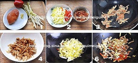 韭黃炒雞絲的做法圖文步驟