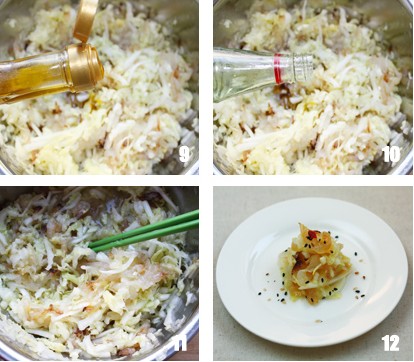 涼拌白菜蜇頭的做法圖文步驟