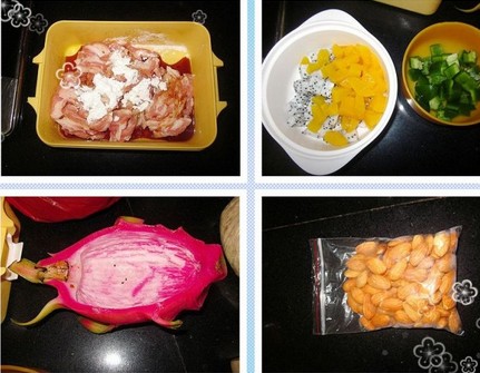 堅(jiān)果火龍果小炒豬頸肉的做法 堅(jiān)果火龍果小炒豬頸肉的做法