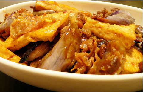 肥牛豆腐燒茄子的做法圖文步驟