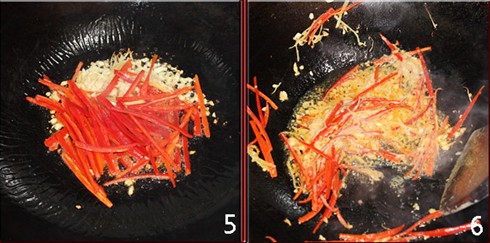 椒絲腐乳通心菜的做法圖文步驟