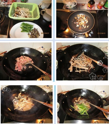 茶樹(shù)菇核桃小炒肉的做法圖文步驟