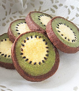 奇異果造型餅干的做法 奇異果造型餅干的做法