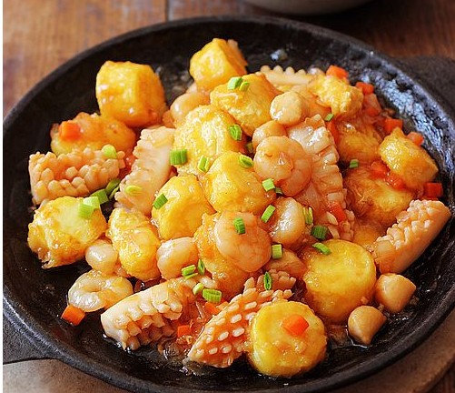 鐵板三鮮的做法 鐵板三鮮的做法