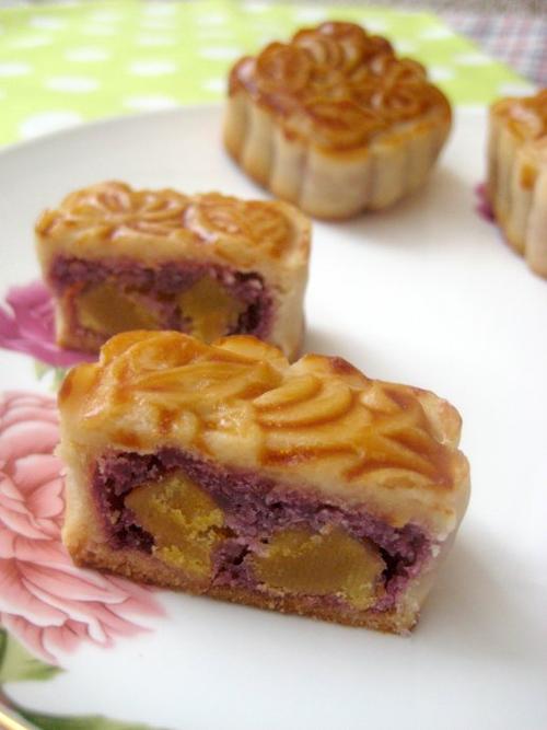 紫薯蛋黃月餅的做法圖文步驟