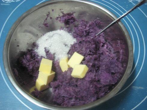 紫薯蛋黃月餅的做法圖文步驟