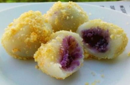 紫薯丸子—點心的做法 紫薯丸子—點心的做法