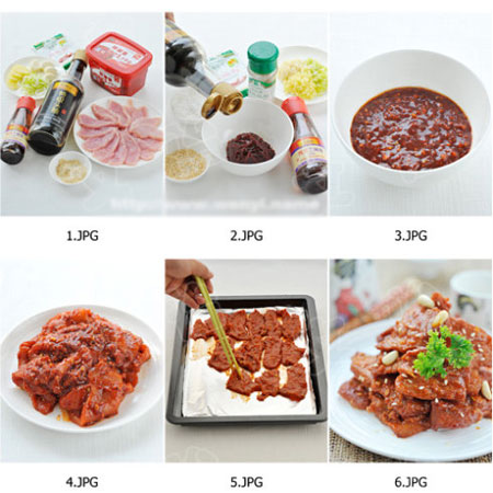 韓式辣醬烤里脊的做法圖文步驟