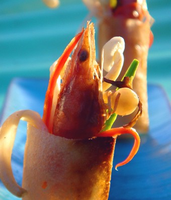 國慶黃金周瘦身小菜-金針木耳鮮蝦春卷的做法 國慶黃金周瘦身小菜-金針木耳鮮蝦春卷的做法