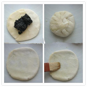 黑芝麻餡燒餅的做法圖文步驟