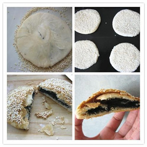 黑芝麻餡燒餅的做法圖文步驟
