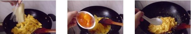 咸蛋黃炒南瓜的做法圖文步驟