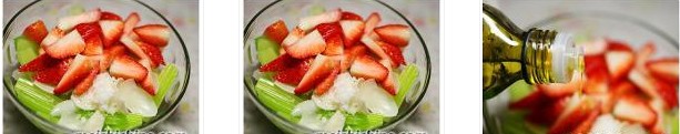 莓杏拌百合的做法圖文步驟