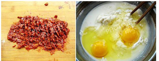 辣味雞蛋餅的做法圖文步驟