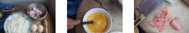 香腸雞蛋蓋澆飯的做法圖文步驟