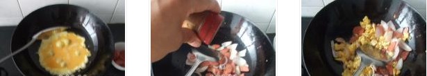 香腸雞蛋蓋澆飯的做法圖文步驟