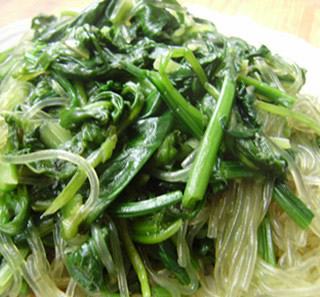 菠菜炒粉條的做法 菠菜炒粉條的做法