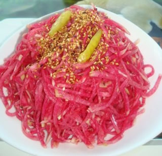 涼拌心里美的做法 涼拌心里美的做法