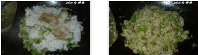 豆角包菜肉絲炒飯的做法圖文步驟