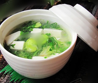 薺菜蠶豆豆腐羹的做法 薺菜蠶豆豆腐羹的做法