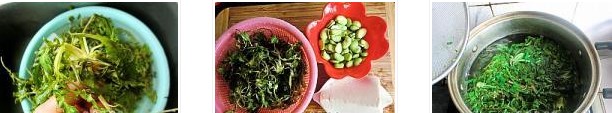 薺菜蠶豆豆腐羹的做法圖文步驟