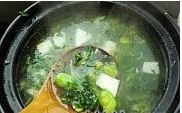 薺菜蠶豆豆腐羹的做法圖文步驟