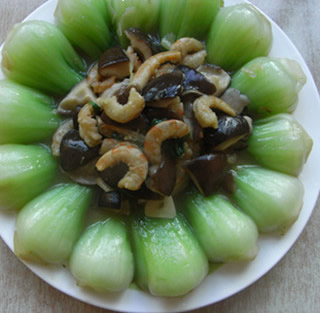 海米香菇扒油菜的做法 海米香菇扒油菜的做法