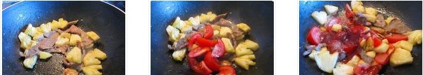 菠蘿番茄炒牛肉的做法圖文步驟