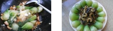 海米香菇扒油菜的做法圖文步驟
