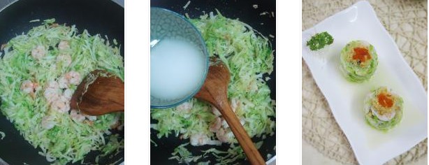 雙蝦包菜墩的做法圖文步驟