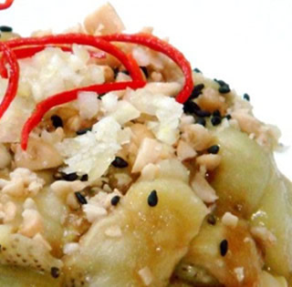 椒油蒜蓉拌茄泥的做法 椒油蒜蓉拌茄泥的做法