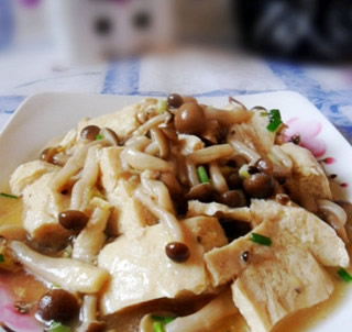 蟹味菇凍豆腐的做法 蟹味菇凍豆腐的做法