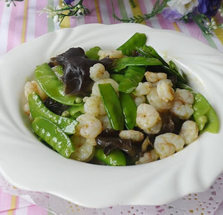 荷蘭豆炒蝦仁的做法 荷蘭豆炒蝦仁的做法