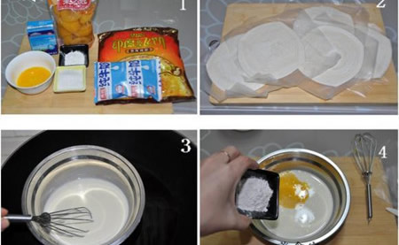 黃桃蛋撻的做法圖文步驟