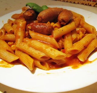 芝士腸仔意面的做法 芝士腸仔意面的做法