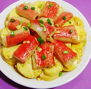 鮑汁燒玉子豆腐的做法 鮑汁燒玉子豆腐的做法