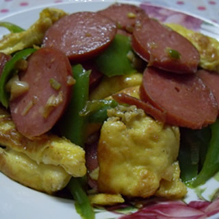 香腸小炒的做法 香腸小炒的做法