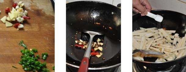 涼薯炒嫩肉片的做法圖文步驟