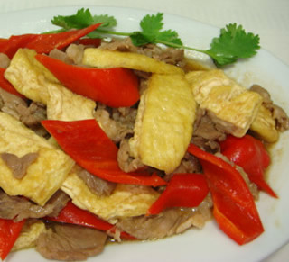 豆腐炒肉片的做法 豆腐炒肉片的做法