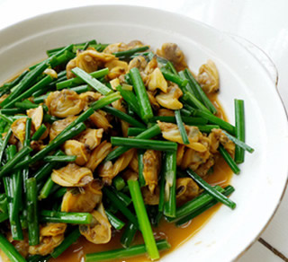 韭苔花蛤肉的做法 韭苔花蛤肉的做法