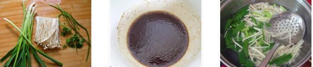 蒜苗拌金針菇的做法圖文步驟