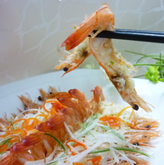 蒜茸開片蝦的做法 蒜茸開片蝦的做法