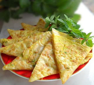 蔥香蛋夾餅的做法 蔥香蛋夾餅的做法