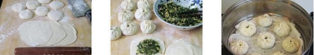 燙面菠菜蒸包的做法圖文步驟